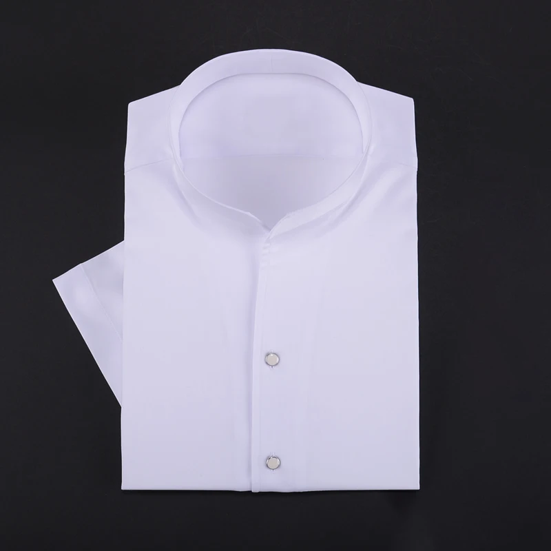 

Custom Men's Summer Shirt - Classic Standing Collar 100% Cotton Short-Sleeved Non-Iron, Thin, Fashionable Business Design