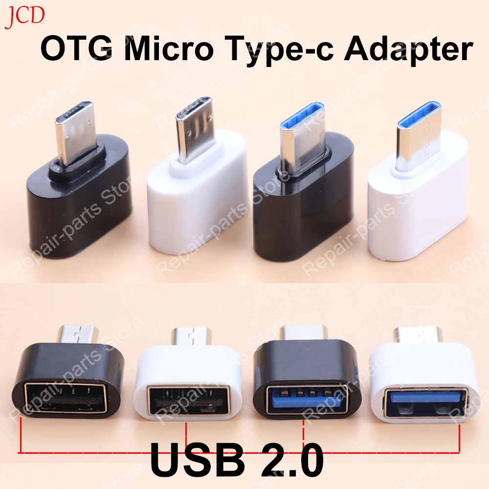 For Phone Mouse Keyboard U Disk MacBookProType C Device 2.0 USB-C Male OTG A Female Data Connector Type-C/Micro to USB Adapter