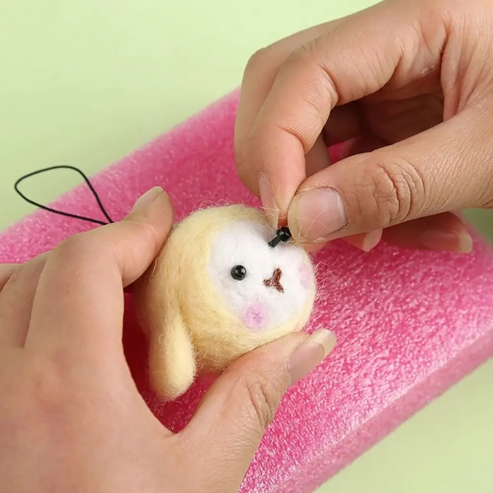 200 peças novos 200 peças olhos de plástico 3/4/5/6 mm mini olhos de segurança acessórios para bonecas faça você mesmo