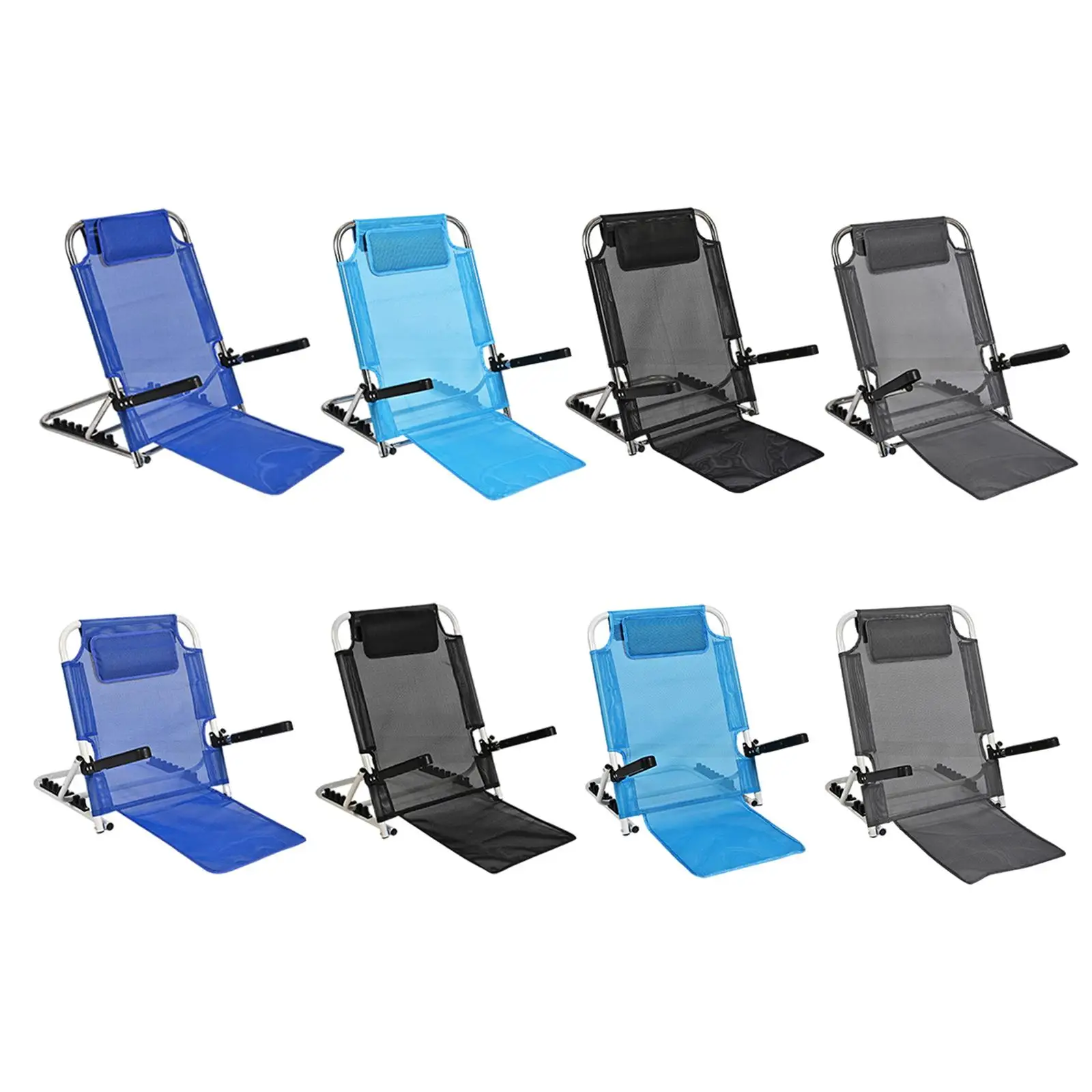 Floor Beach, Chair Beach Chair, Reading Bed Rest Pillow, Adjustable Portable Sit Up Backrest Bed Backrest for Elderly