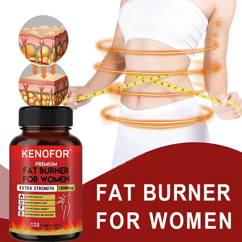 Advanced Fat Burner for Women - Weight Loss, Appetite Suppression, Energy, Cleansing and Detoxification, Boosts Metabolism