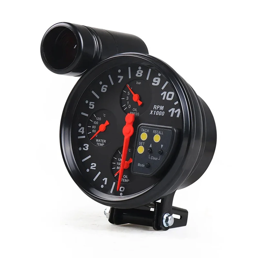 

5 inch Tachometer 5inch Car Tachometer Oil Temperature Gague Oil Pressure Meter Tachometers Car Pressure Gauges Tachometer Kit