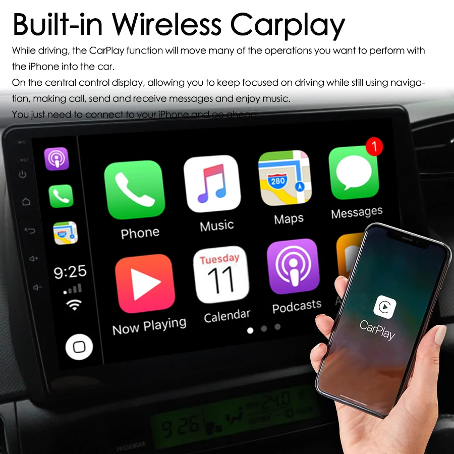 128GB ROM Android 13 Radio 2Din For Toyota Wish 2 II XE20 2013 Navigation GPS Touch Screen Stereo Car Multimedia Video Player