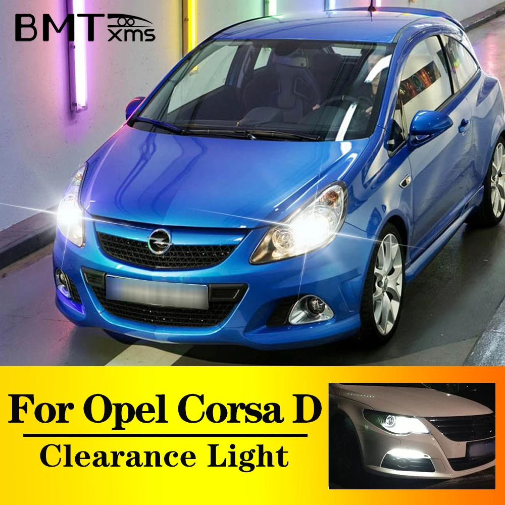 

BMTxms 2 шт. T10 W5W автомобильные лампы светодиодные стояночные фонари внутренние габаритные огни для Vauxhall Opel Corsa D OPC 2006-2011 2012 2013 2014