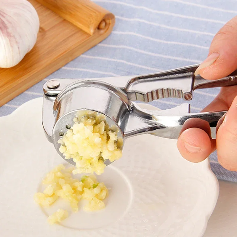 Kitchen Imitating Stainless Steel Multifunction Garlic Press Crusher Cooking Ginger Squeezer Masher Handheld Ginger Mincer Tools