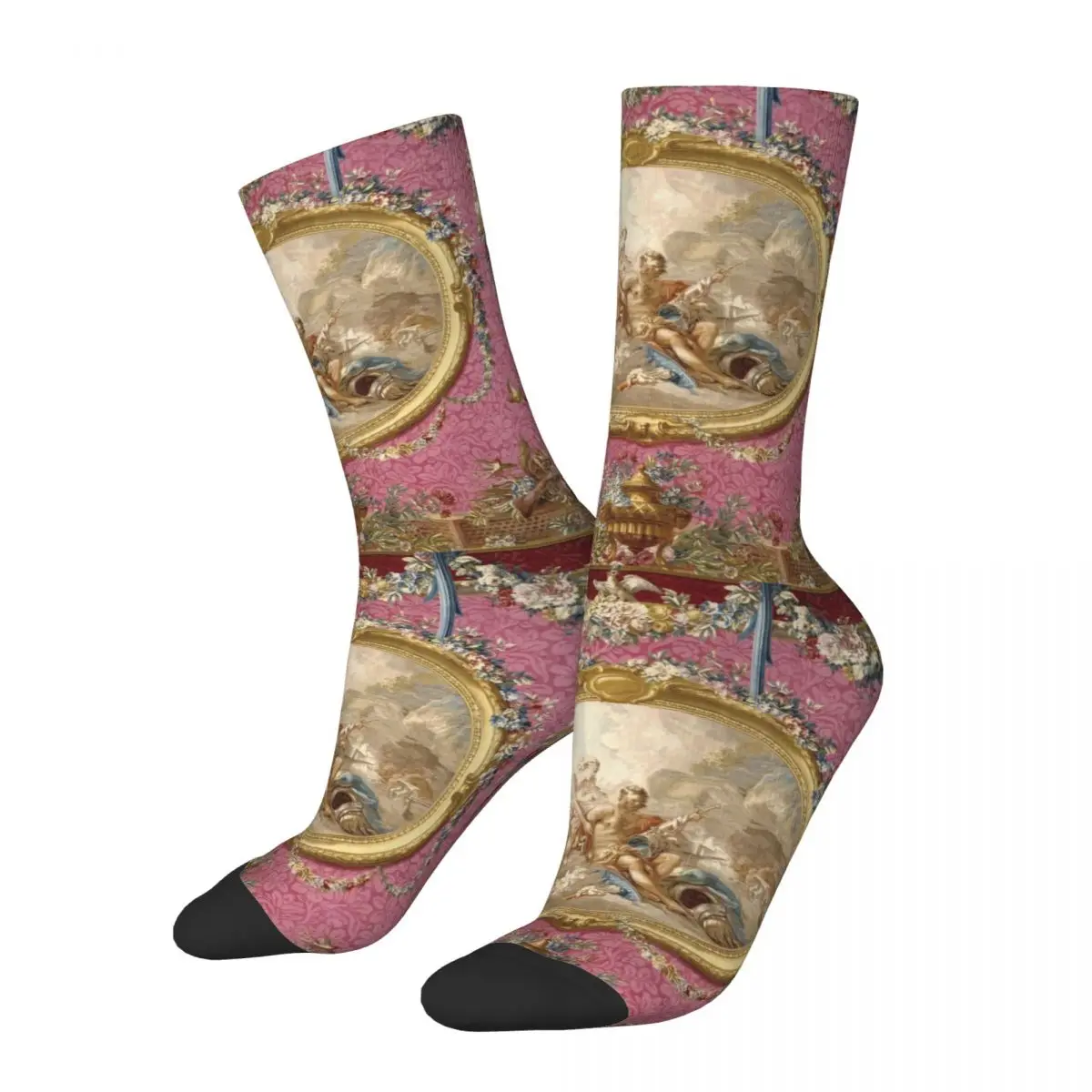 New Male Men Socks Hip Hop Francois Boucher Romantic Sock Europe Renaissance Sport Women's Socks Spring Summer Autumn Winter