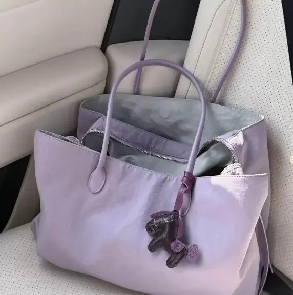 

Tote Underarm Bag Multiple Compartments Fashionable Comfortable Solid Simple All-matching Soft Daliy Personality
