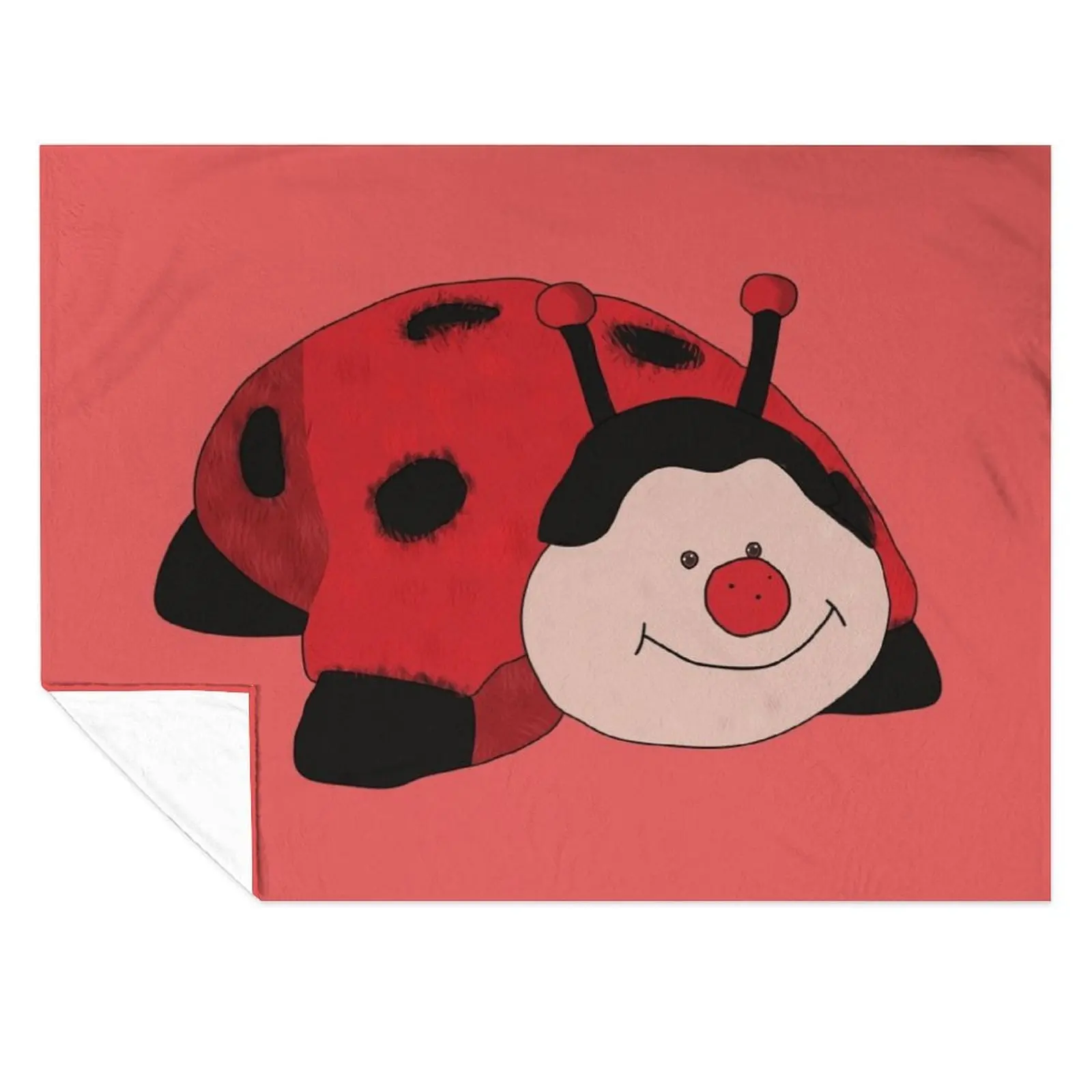 

Ladybug Pillow Pet Throw Blanket Plaid Vintage for sofa Blankets