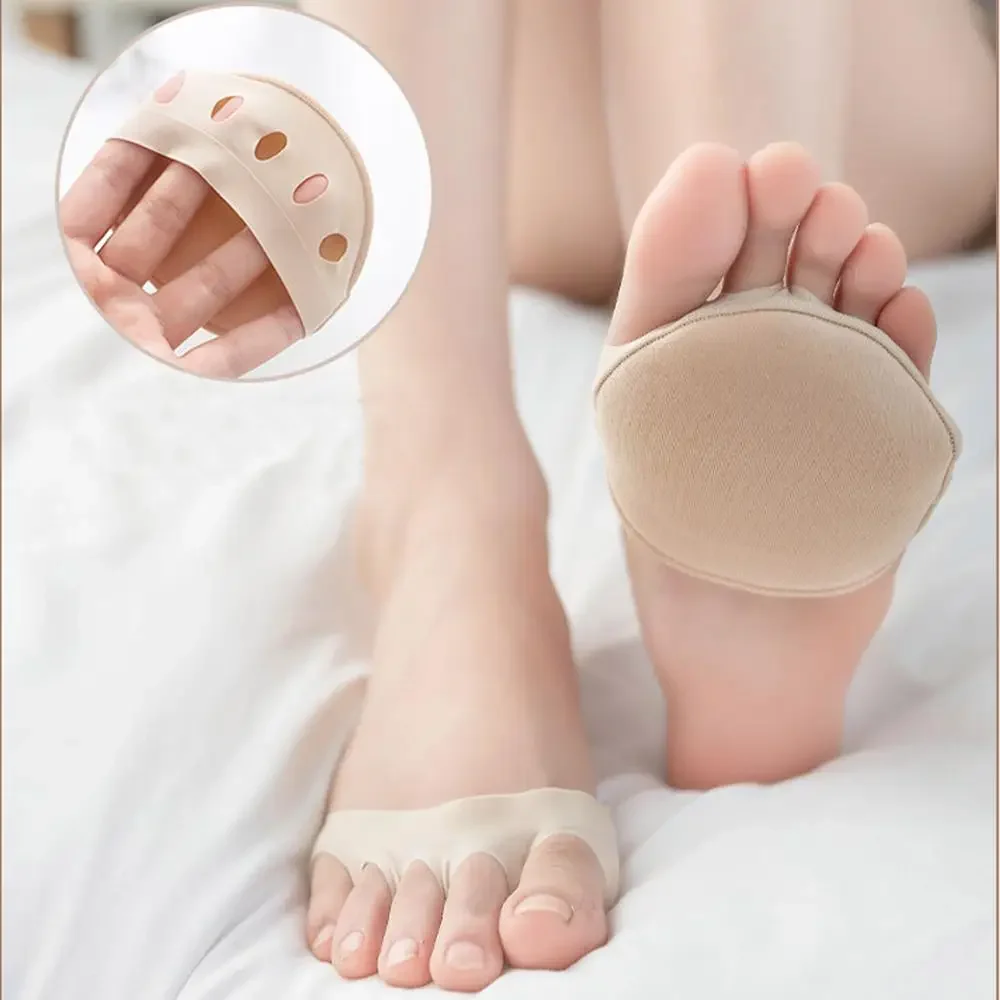 Five Toes Forefoot Pads for Women High Heels Half Insoles Calluses Corns Foot Pain Care Absorbs Shock Socks Toe Pad Inserts