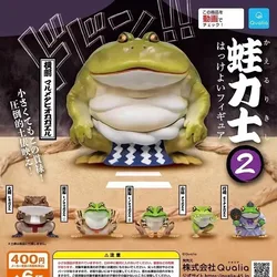 Qualia Japan Original Kawaii Gashapon Figure Anime Batgolem Sumo Frog Figurine Cute Capsule Toys Miniature Creative Gifts