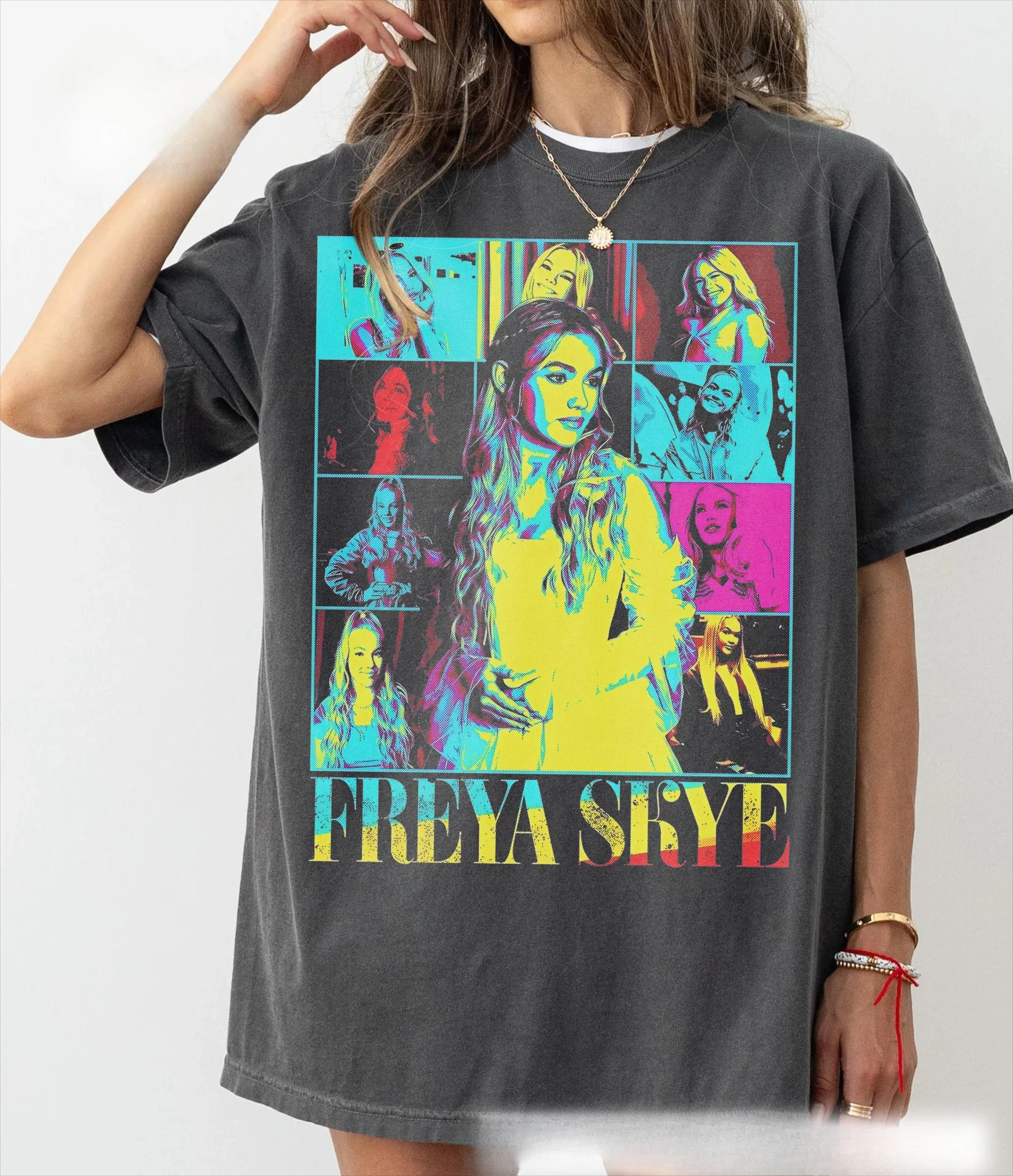 Vintage Freya Skye Shirt, Freya Skye Graphics Shirt Summer Men's and Women's Loose and Breathable T-shirt Top