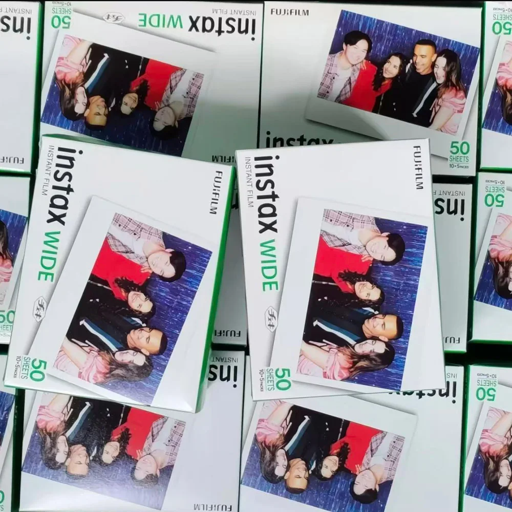5-inch Photo Paper For Fuji Camera WIDE 300/400 Lomography Link Wide Fujifilm Instax Wide Film Monochrome Instax White Edge