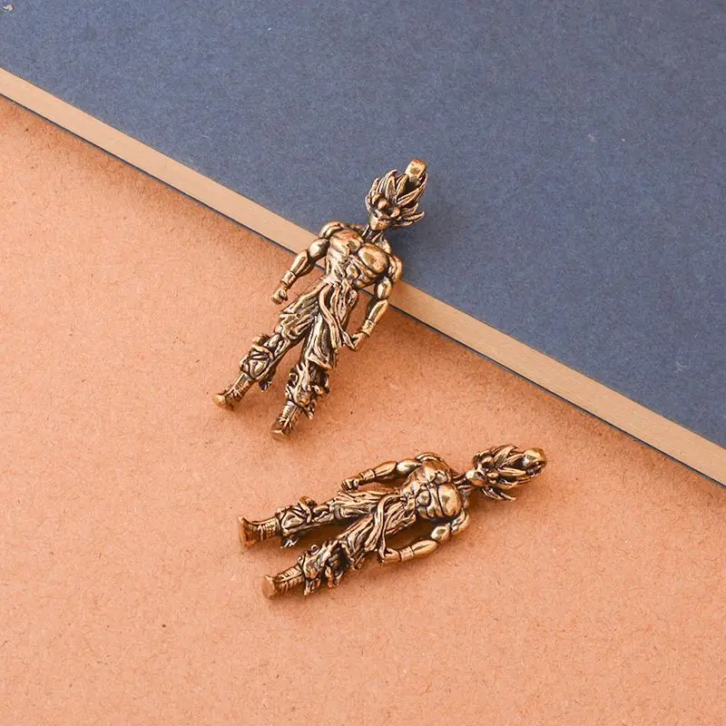 Dragon Ball periphere Messing Retro alte Wukong Charakter Schlüsselanhänger Anhänger Auto Tasche Anhänger kleine kreative Sammlung Dekoration