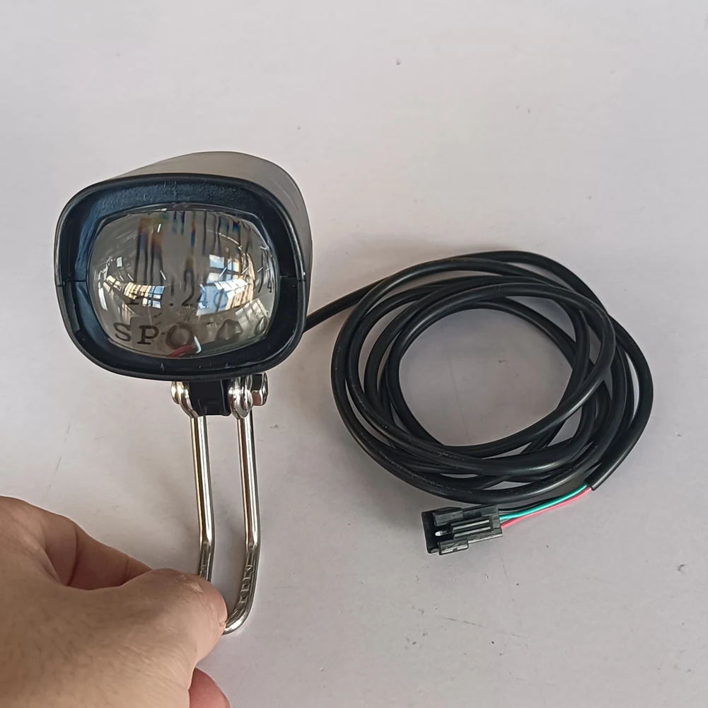 1-5Pcs 36V-60V E-Bike Horn Light Electric Scooter LED Headlight 5W Waterproof 2 in 1 Horn Lamp Motorcycle Bicycle Flashlight