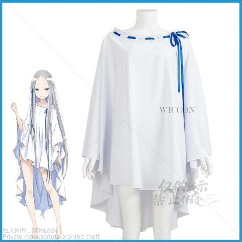 Anime Re:Life In A Different World From Zero Pandora Cosplay Costume Princess White Dress Skirt Girls Sexy Kawaii Halloween Suit