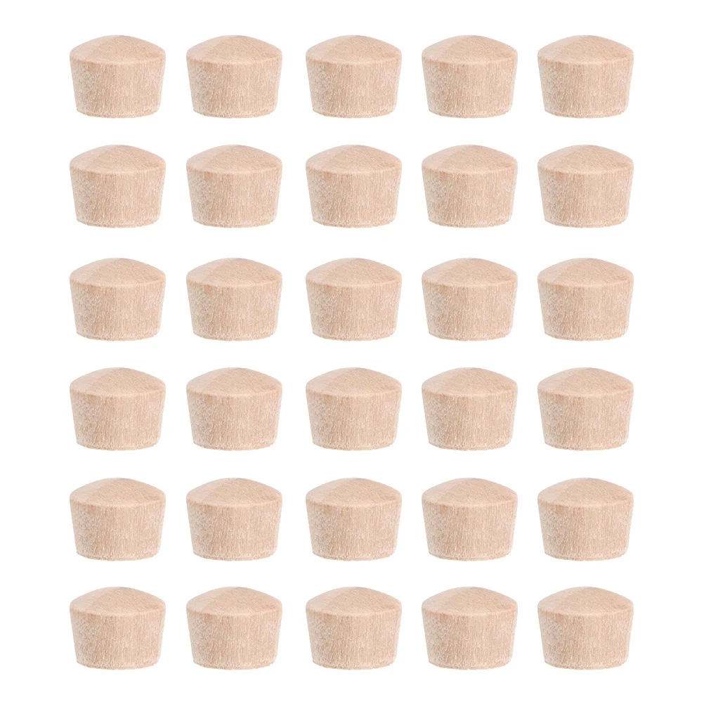300 قطعة المقابس الخشبية الأثاث الصلب المقابس قبعات أزرار ل ثقب المسمار ملء أجزاء استبدال الزخرفية غطاء الخشب الزخرفية