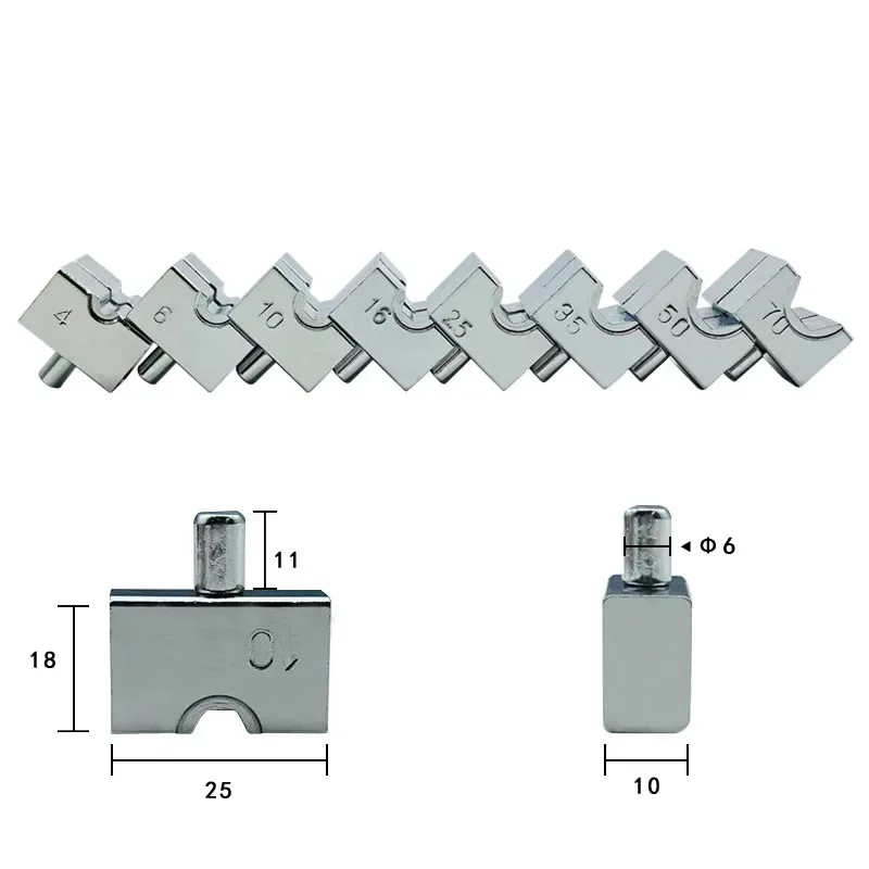 YQK-70 Hydraulic Clamp Mould Crimping Tool 4 6 8 10 16 25 35 50 70 M㎡ One Pair