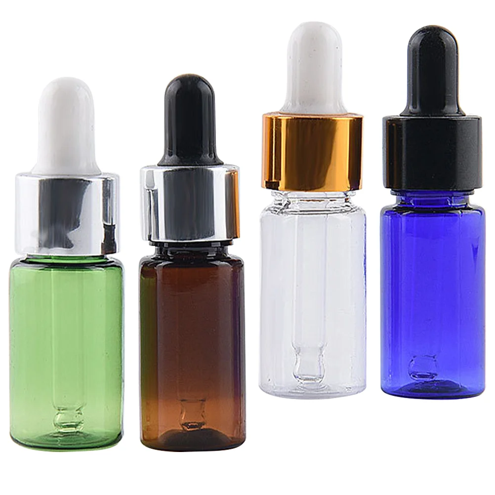 

4 Pcs Essential Oil Dropper Bottle Travel Bottles Plastic Vial Droppers for Oils The Pet with Empty