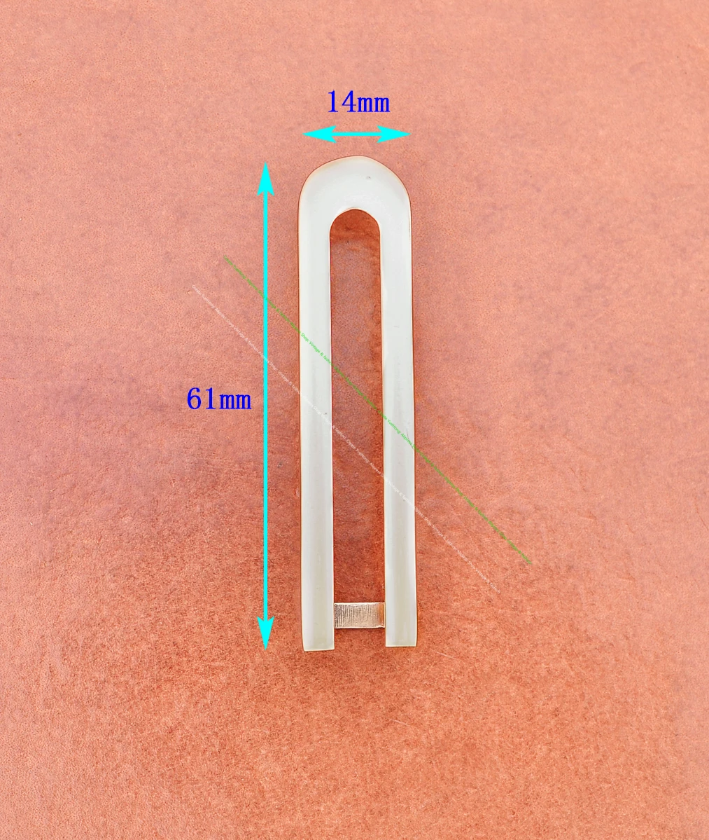 Hebillas de punta de barra de extremo para mujer, hebilla de cinturón de 11Mm de falda chapada en oro, Hardware brillante, artesanía de cuero Diy