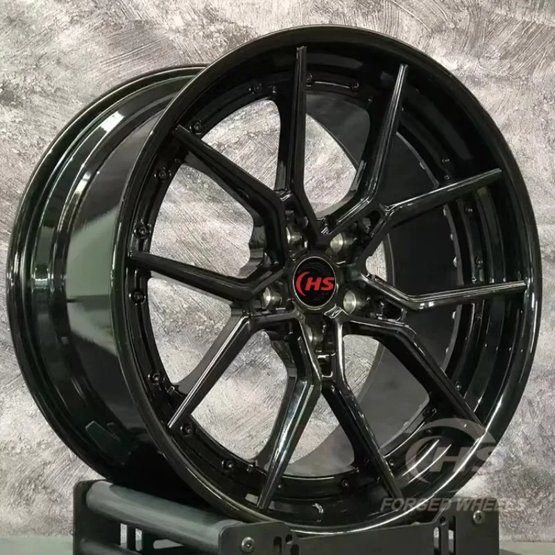 

18 19 20 21 22Inch 2-pcs Custom Gloss Black Forged Car Wheels Aluminum Forged Rims Hub 5x114.3 5x112 5x120 for BMW G80 M3 M4