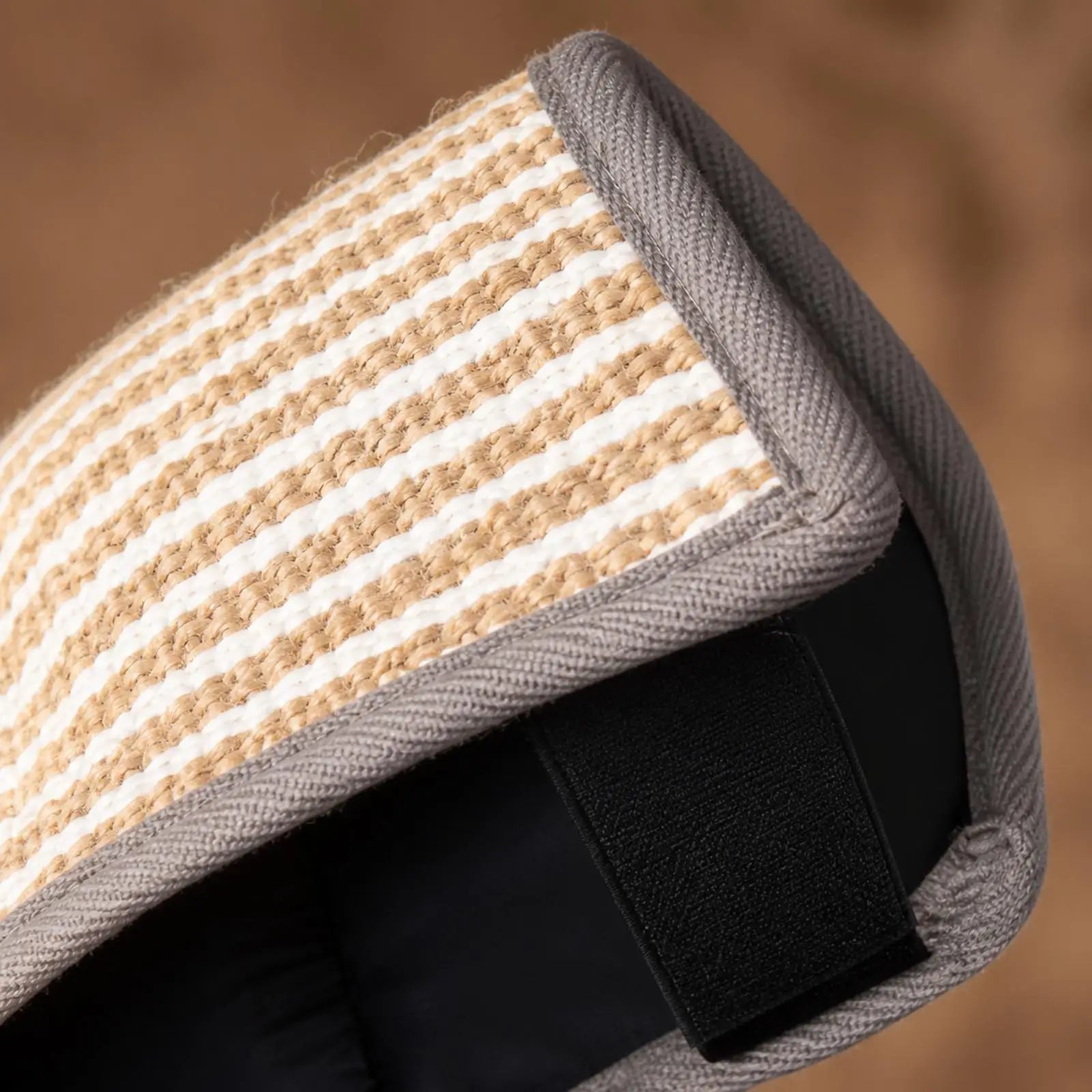 Jute Dog Bite Sleeve for Training Bite Work with Curved Impact Resistant Form and Securing Strap Dog Obedience Accessory