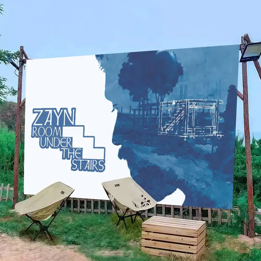 

Z-Zayn M-Malik ROOM UNDER THE STAIRS Flag Decoration Outdoor Picnic Party Home Camping Party Art Hanging Banner