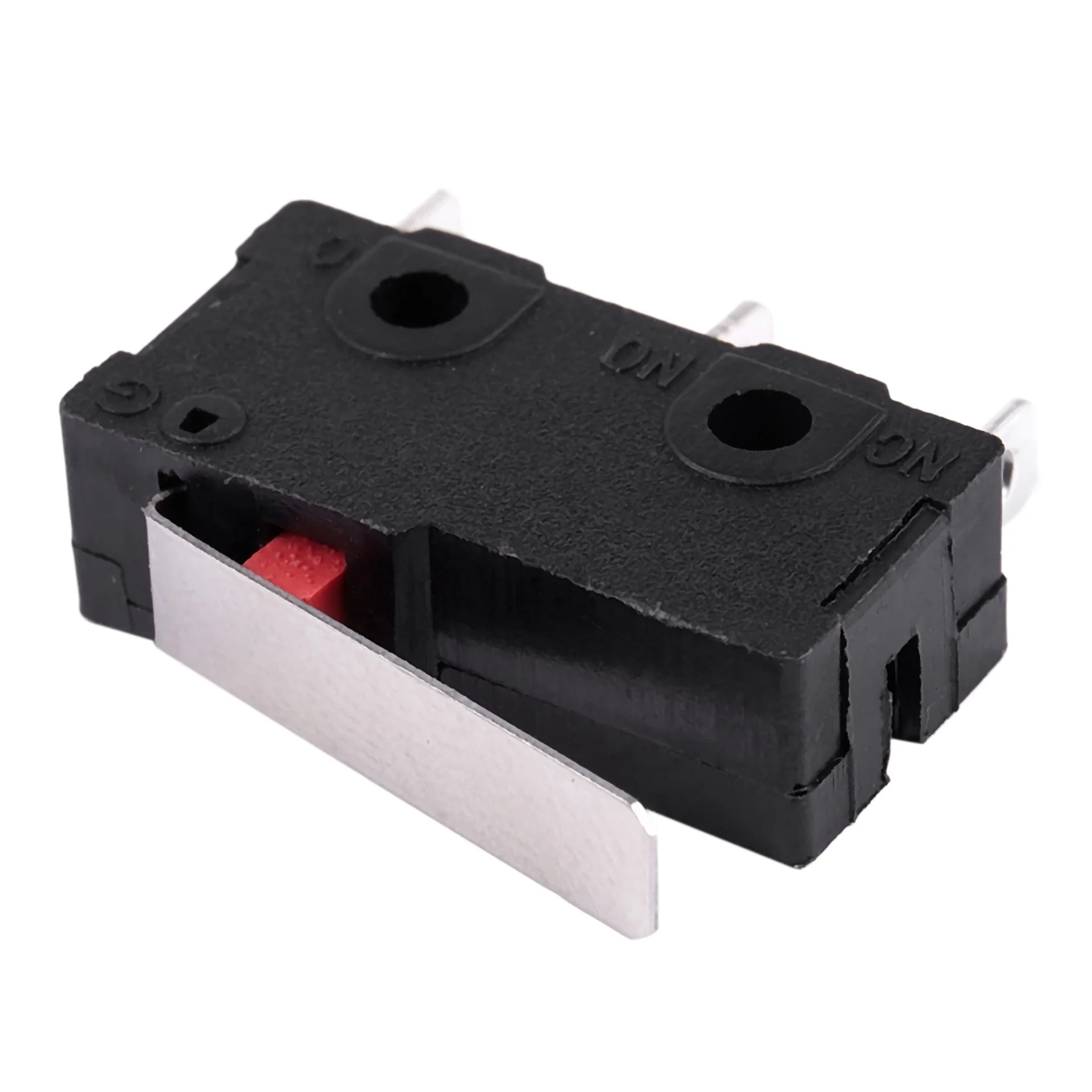 ZIZI 60 ชิ้น AC 125 โวลต์ 250 โวลต์ 5A SPDT 3 - Pin Momentary พลาสติก Micro - Limit Switch สีดํา + เงิน