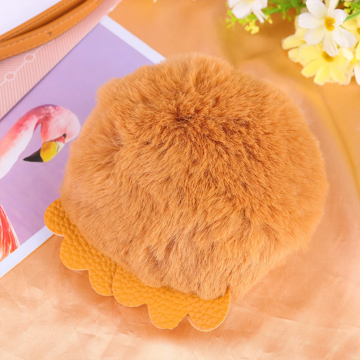 

Owl Hairball Keychain Yellow Stylish Key Holder Key Decoration Unique Pendant for Bag Gift Owl Hairball Keychains