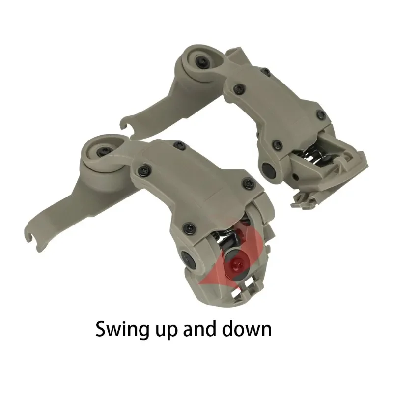 Tactical Headset Helmet ARC Rail Adapter Headset Mount Kit per MSA SORDIN/TAC-SKY Z.TAC SORDIN Shooting Tactical Headset