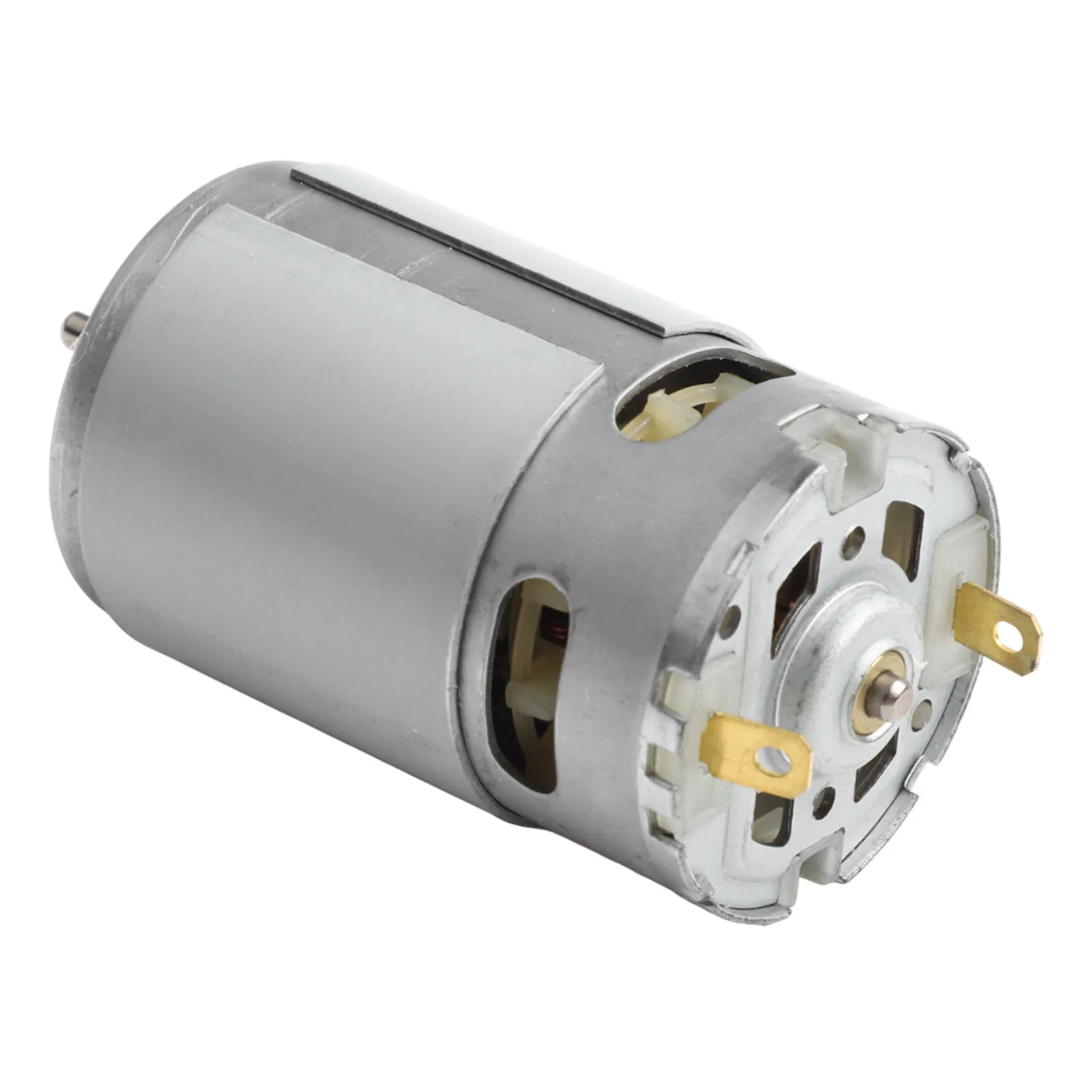 D-Shaped Shaft Motor RS550 Motor 20V Electric Motor Sliver High Quality Material Metal Material Brand New Sliver Color