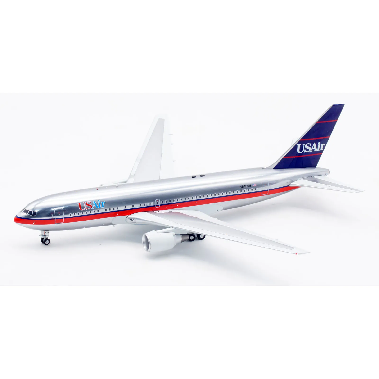 Cadeau d'avion à collectionner d'alliage B-762-1123P B-modèles 1:200 USAir Boeing B767-200ER modèle moulé sous pression de jet d'avion N648US avec le support