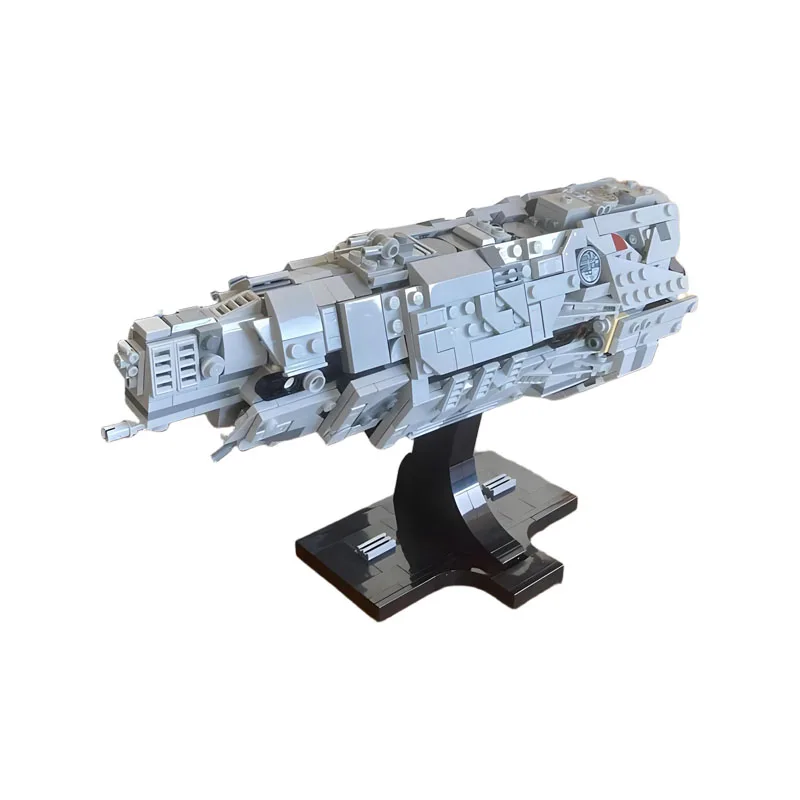 NIEUWE 696PCS MOC UNSC Pijler van Herfst Midi-Schaal Ruimteschip Bouwstenen Model Ster Battles Starship DIY xmas Speelgoed Geschenken - afbeelding 2