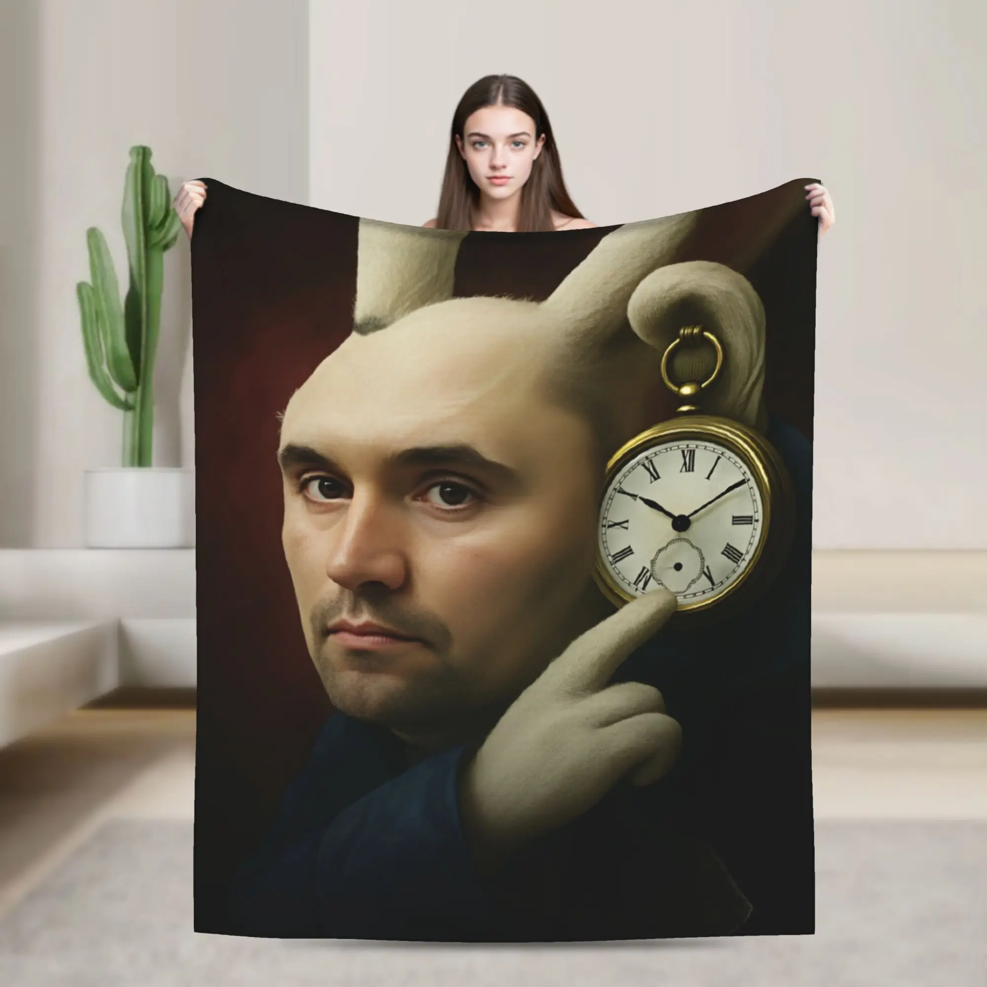 Charlie Kirk Plüschdecke für Kinder und Erwachsene, Flanell-Überwurfdecke für Couch, Bett, warm, weich, individuell gestaltbar, hochwertige Tagesdecke, Geschenkidee