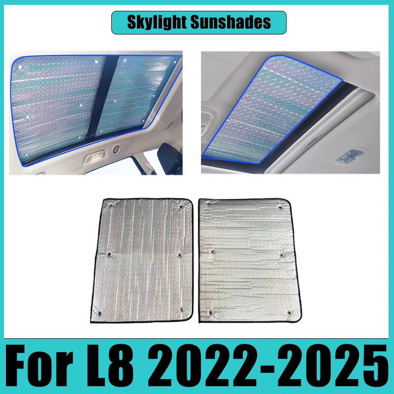 

For Li Auto Lixiang L8 2022 2023 2024 2025 Sunroof Window Winshield Sunscreen Sunshine Curtain Covers Sun Visors Accessories