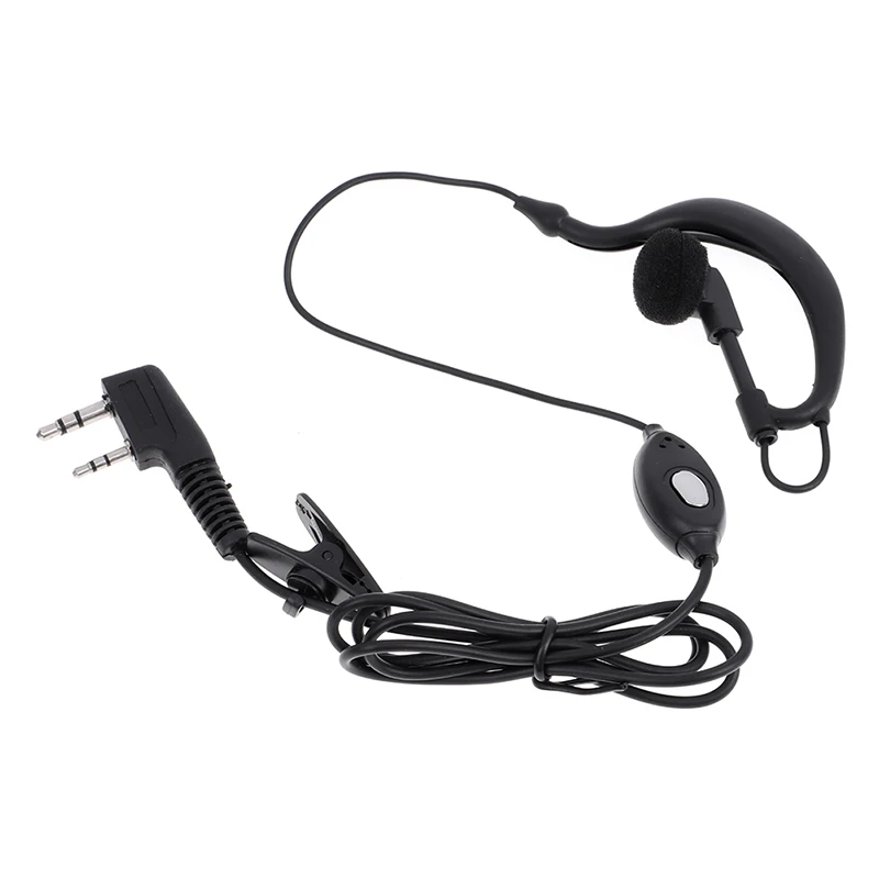 Walkie Talkie Headset Earphone K-Plug Wired Two Way Ham Radio Earpiece For BF-888S UV5R Walkie Talkie 992 Earwear