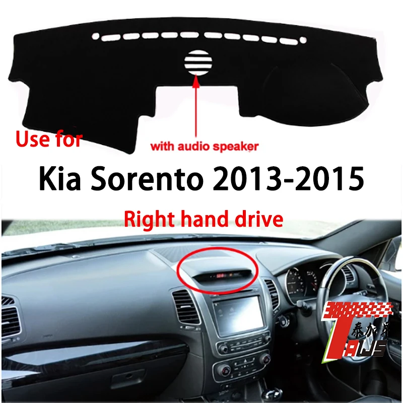 

TAIJS factory high quality Flannel dashboard anti-dirty cover for Kia Sorento 2013-2015 Right-hand drive