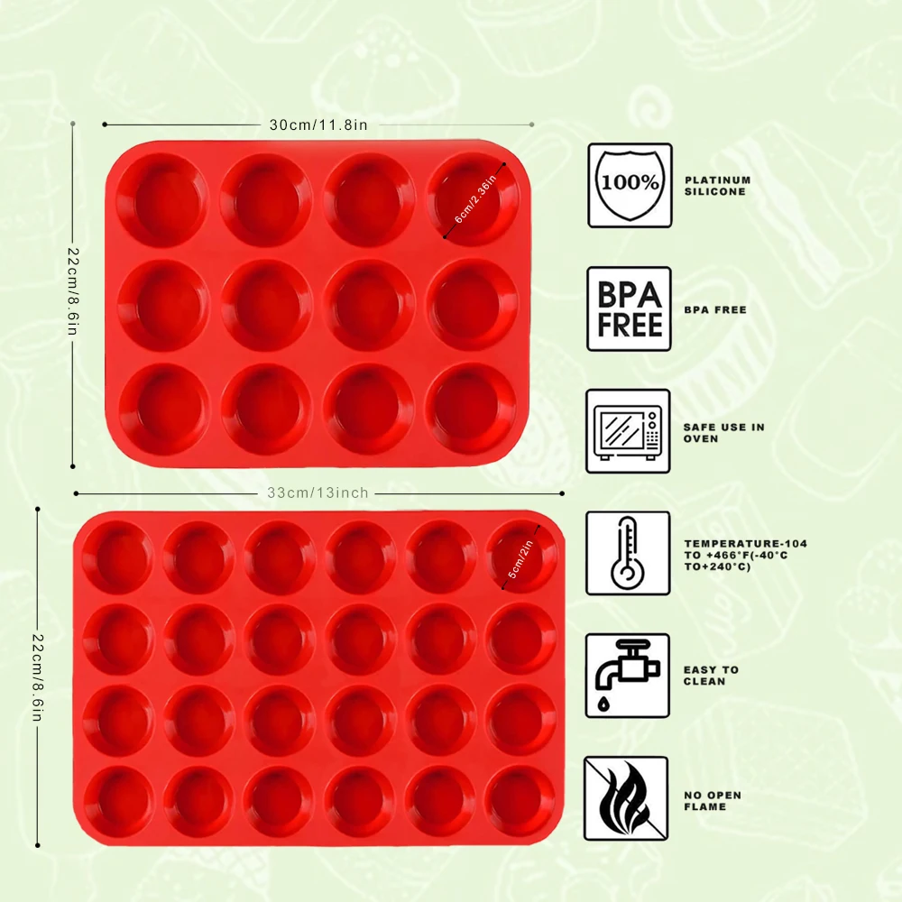 Силиконовые формы, инструменты для выпечки, даже круглые чашки для кексов, кухонная форма для выпечки, форма для торта