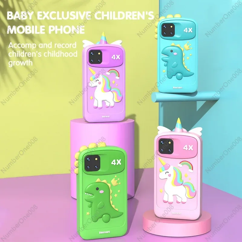 P1MAX Children's Music Mobile Phone Toy Dual Camera High Definition Puzzle