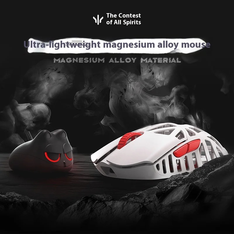 Wanling Beast Mini mouse da gioco personalizzato ergonomico wireless ultraleggero in lega di magnesio accessori per giocatori di PC E-Sport a basso ritardo