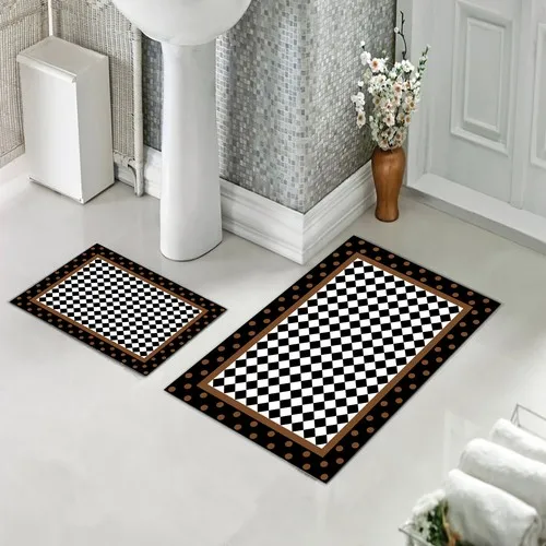 Halıforum Bath Mat Dual Toilet Seat Pad Non-Slip Bottom Bhs-526