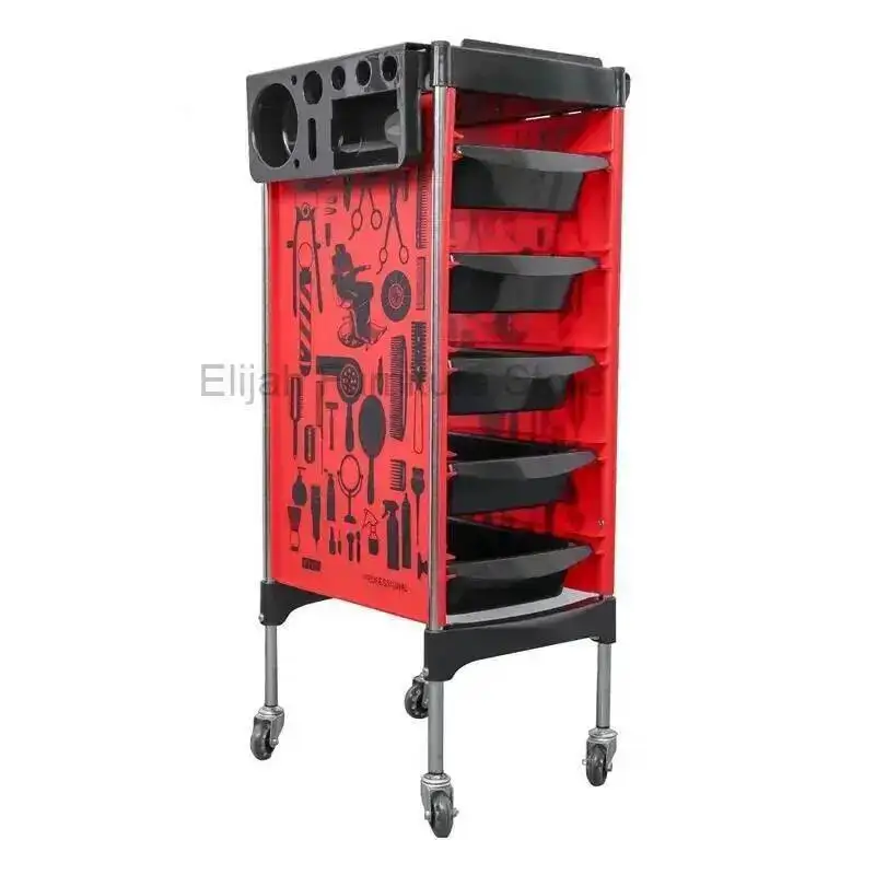 

Barber Trolley Originality Style Shop Italian Storable Multifunctional Trolley Modern Nail Salon Furniture Skjuta En Vagn HBSC