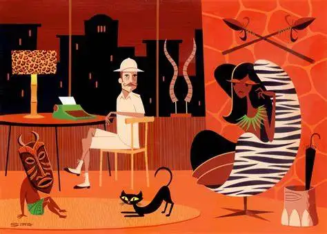 Josh Agle Shag Art Canvas Poster for Living Room Decoration Home Wall Decor Decorative Picture