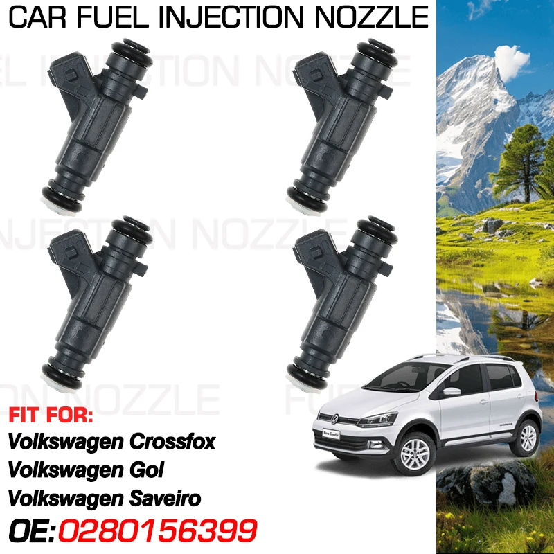 for Volkswagen Crossfox Volkswagen Gol Volkswagen Saveiro Accessories Car Fuel Injectors Nozzle Injection 0280156399 032906031P