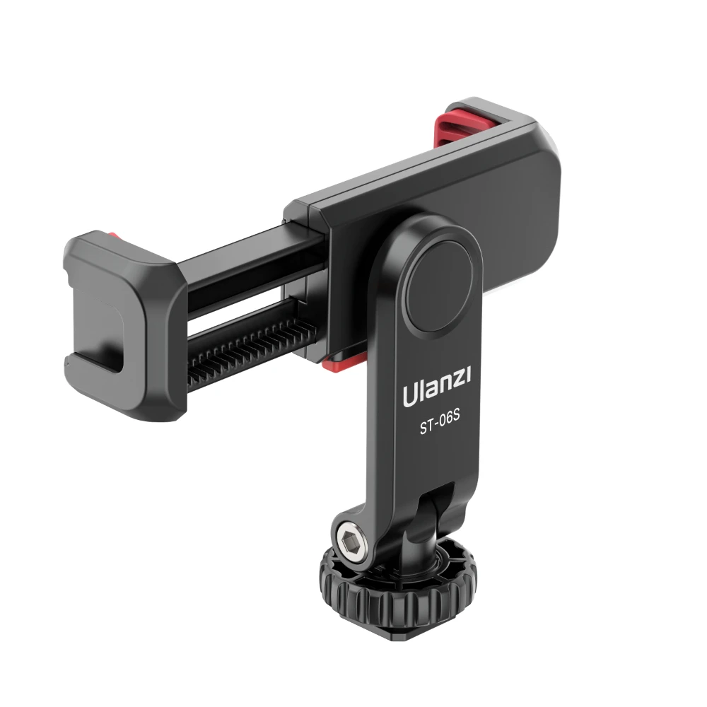 ULANZI ST-06S 360° Swivel Mobile Phone Tripod Stand with 2 Cold Shoes, All Mobile Phones Compatible