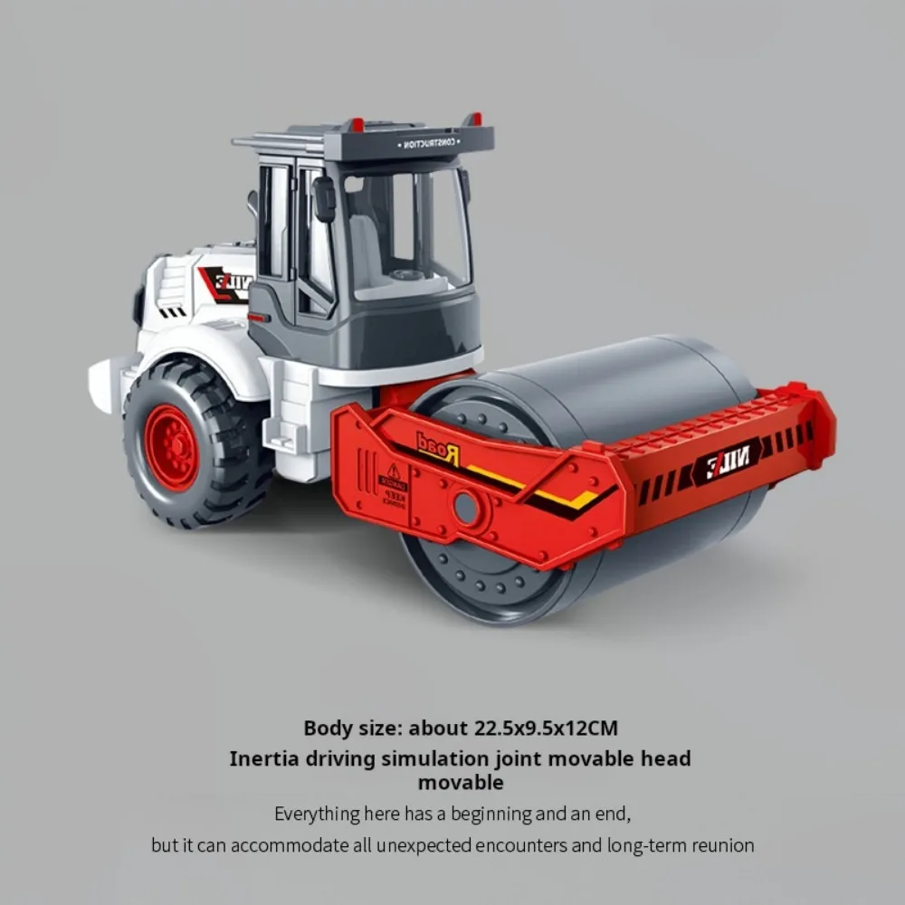 Model pojazdu inżynieryjnego w skali 1:60, wózek widłowy, wywrotka, wysoka symulacja, ciężarówka budowlana, walec drogowy, materiał ze stopu.