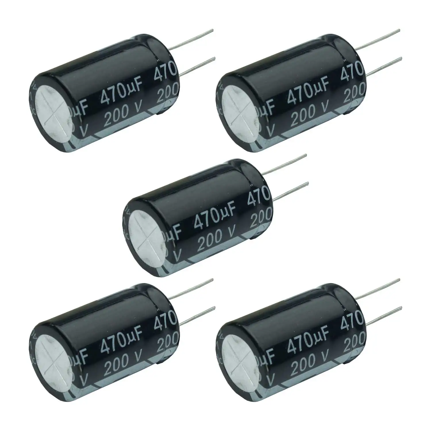 5x Electrolytic Capacitor 470UF X 200V 105 ° Kit C/5 Pieces