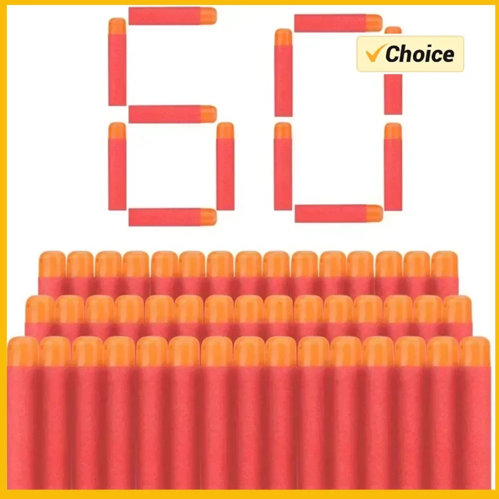 Confezione da 120 freccette di ricarica Palline di ricarica Blaster in schiuma da 9,5 cm compatibili con Mega Guns Freccette giocattolo in schiuma per bambini Regalo di compleanno