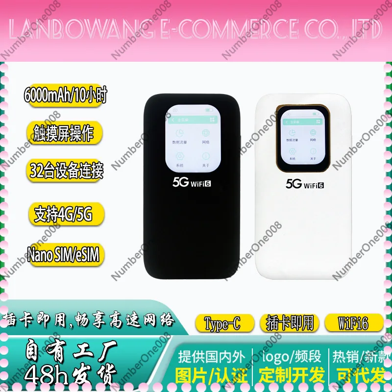 Portable 4G WiFi Router, No SIM Card Needed Mobile Hotspot for Travel, Wireless Broadband Device for Business Trip