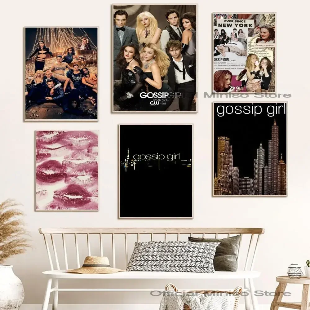 Classic Movie Gossip Girl Art Painting Exquisite Poster Paper Print Home Living Room Entrance Bar  Art Painting Decoration