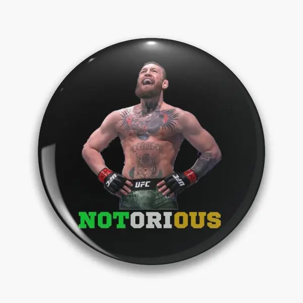 Conor Notorious Mcgregor  Soft Button Pin Creative Lover Fashion Clothes Brooch Collar Jewelry Gift Hat Cartoon Lapel Pin Metal